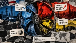 3 countries control 66% of Bitcoin mining, but 1 rival is gaining