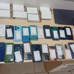 Electronic devices seized in Ghana by law enforcement during Operation Joint Disruption Week